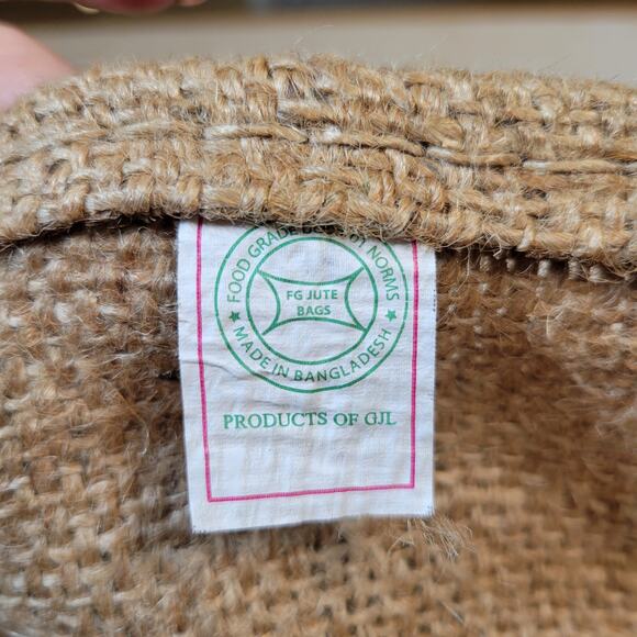 Las Lajas Burlap Coffee Sack 41"x29" Costa Rica Oxcart Decor Bag Full Size - Picture 9 of 9